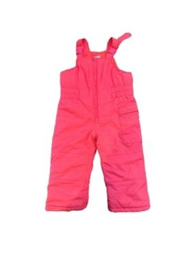 Carter's Bright Pink Insulated Snow Bib Overalls
